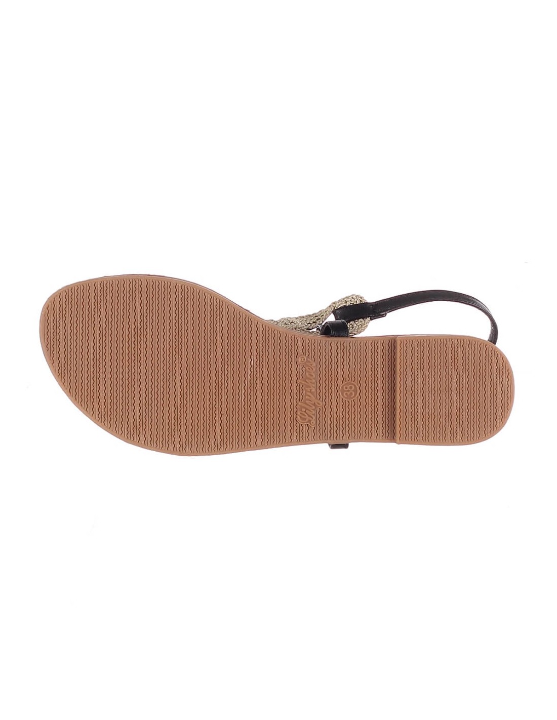 ...  Chaussures  Sandales  Sandales femme plates noir verni IBIZA