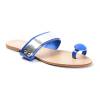 Tongs passe pouce bleu vernis NICEGIRL