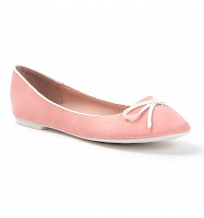 Ballerines femme simili cuir rose CLAIRE