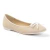 Ballerines femme beige simili cuir CLAIRE