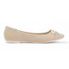 Ballerines femme beige simili cuir CLAIRE