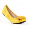 Ballerines jaunes femme à fleur MONCEAU