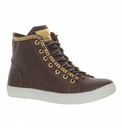 Baskets femme marron TENDANCE
