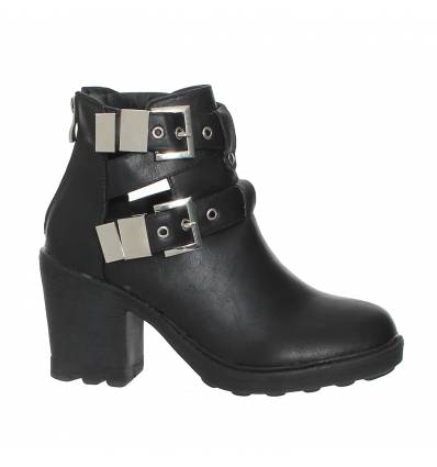 Bottines femme à talon noir CHELSEA