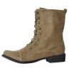 Bottines femme simili cuir beige FLORA 