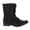 Bottines femme noire simili cuir FLORA