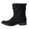 Bottines femme noire simili cuir FLORA