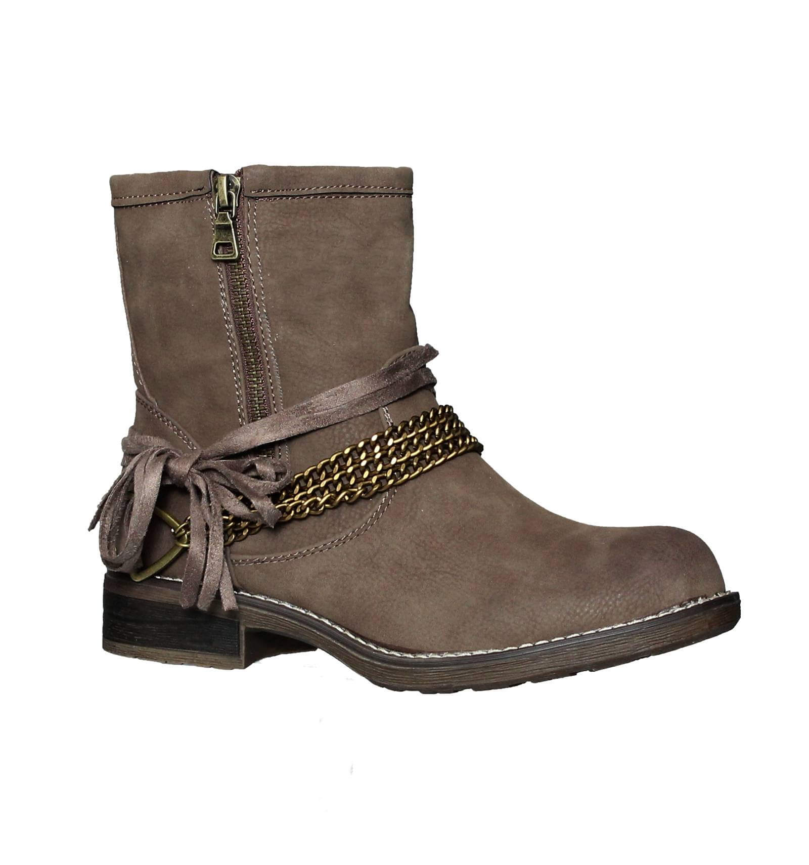 bottines en cuir à lacets