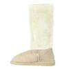 Bottes femme aspect daim beige Zita