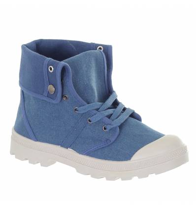 Bottines femme bleu de randonné MONTCHAL