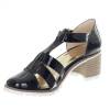 Escarpins femme simili cuir noir MELINA