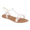 Sandales femme aspect serpent blanc NIRIA