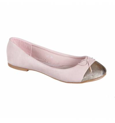 Ballerines femme simili cuir rose Shana