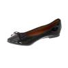 Ballerines femme simili cuir noire verni Jany