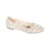 Ballerines femme aspect tricot beige Marianne