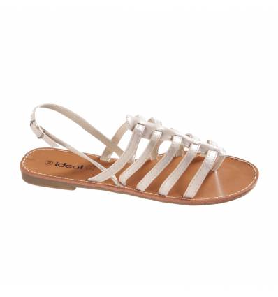 Spartiates femme beige CARINA