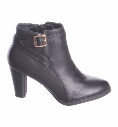 Bottines femme à talon noir CLASSICA