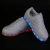 Baskets lumineuses enfants dorées LED