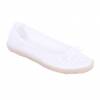 Ballerines femme aspect tricot blanc à noeud TRACY