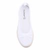 Ballerines femme aspect tricot blanc à noeud TRACY