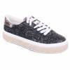 Espadrilles femme compensées à strass noir ALIZIA