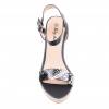 Sandales femme compensée serpent beige CATHIE