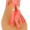 IBIZA fuchsia patent faux leather flat sandal