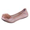 MONCEAU black flowered ballet flats