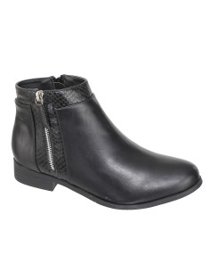 bottines serpent noir
