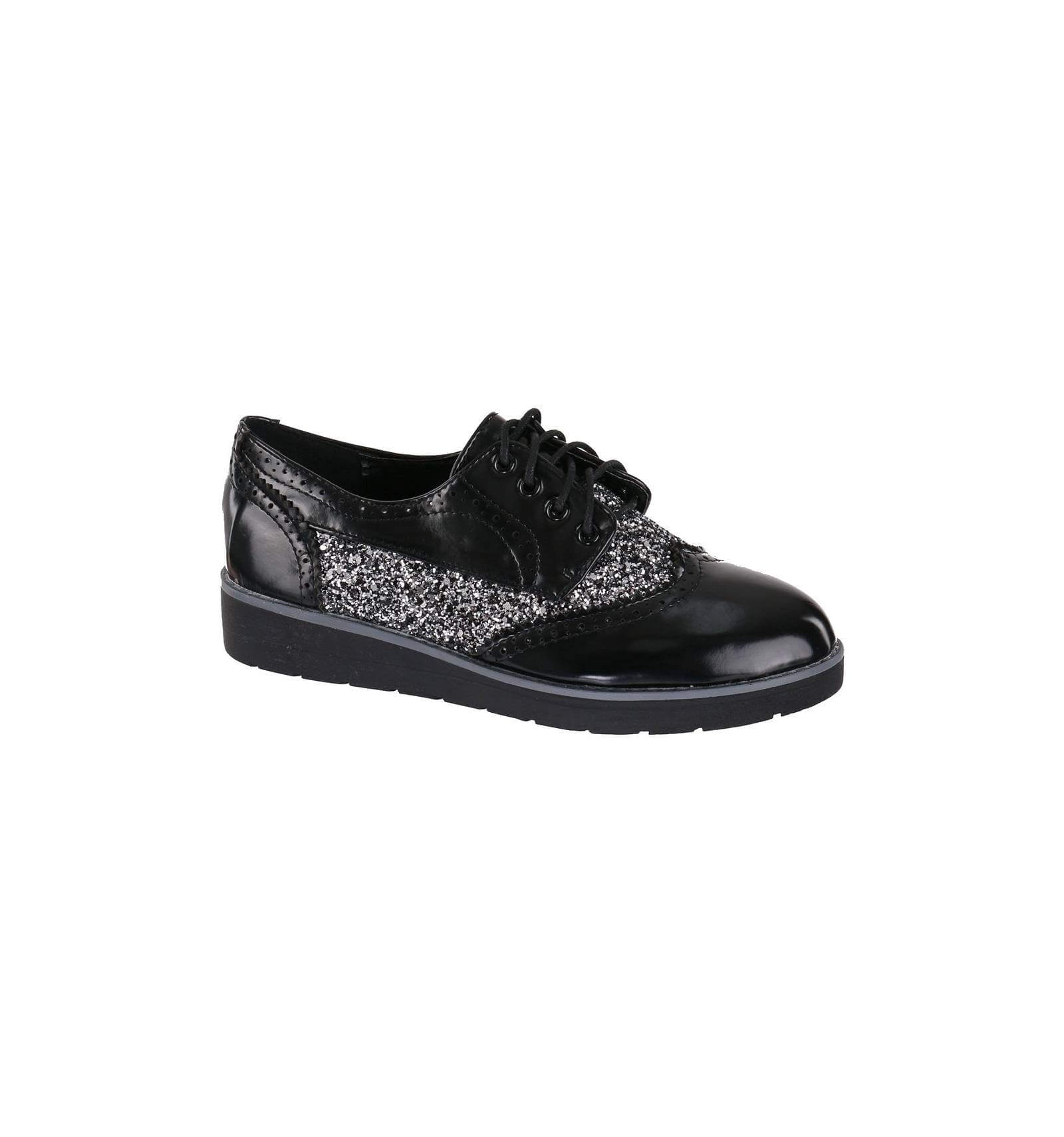 derbies femme paillettes