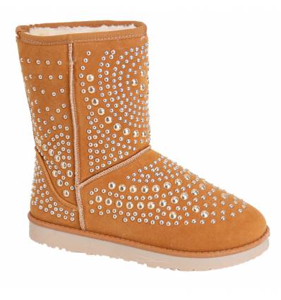 Bottes femme fourées camel BELINDA