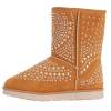 Bottes femme fourées camel BELINDA