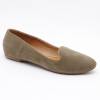 Ballerines femme aspect daim kaki AUBER