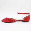 Ballerines femme strass rouge BRIGITTE