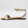 Sandales femme simili cuir blanc BELLA