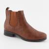 Bottines  cloutées basses simili cuir camel Shea