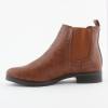 Bottines  cloutées basses simili cuir camel Shea