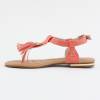 Sandales femme à franges corail ALEXA