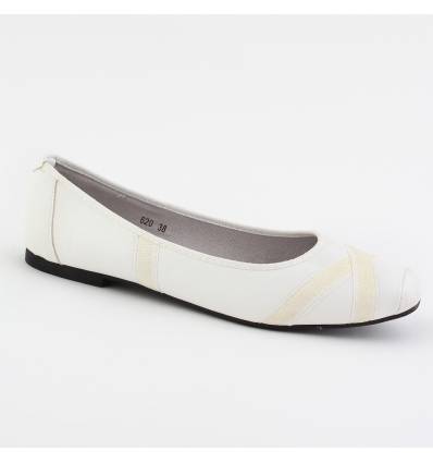 Ballerines femme simili cuir noir SENTIER 