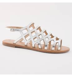 Spartiates argentées sale