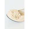 Ballerines beige clair pour femme avec fleurs MONCEAU