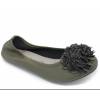 Ballerines souples vert bouteille MONCEAU