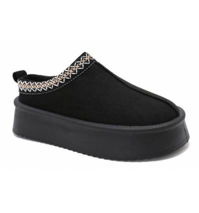 Bottines noires peau de mouton Riverina