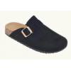 Mules confortables en suédine noire Véria
