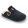 Mules noires fourrées femme Malia